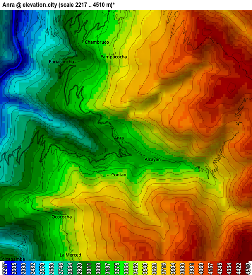Anra elevation map