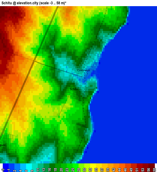 Schitu elevation map