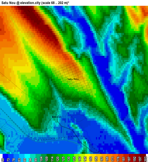 Satu Nou elevation map