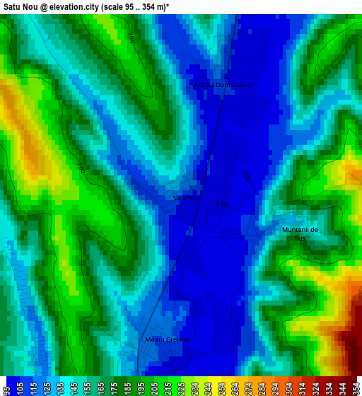 Satu Nou elevation map