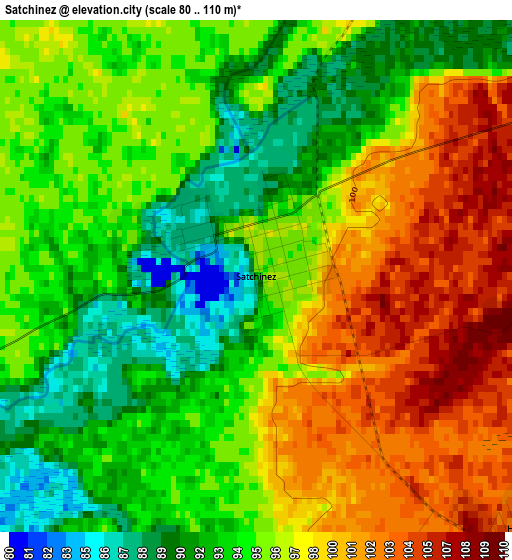 Satchinez elevation map