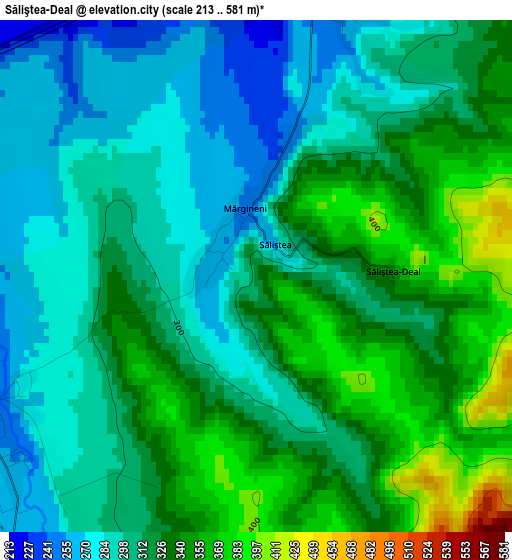 Săliştea-Deal elevation map