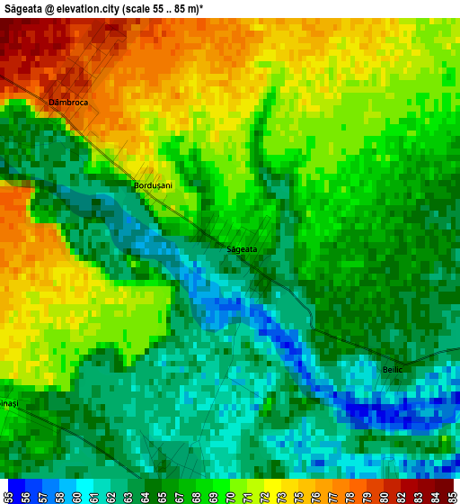 Săgeata elevation map