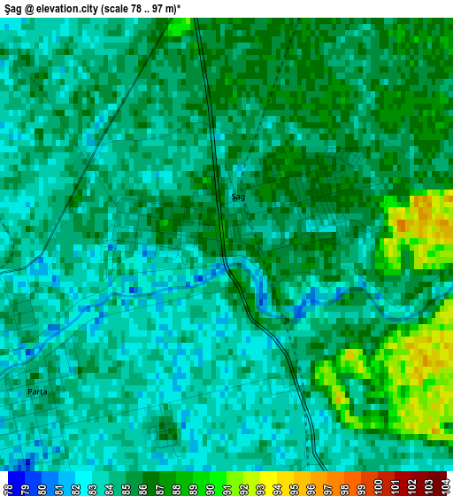 Şag elevation map