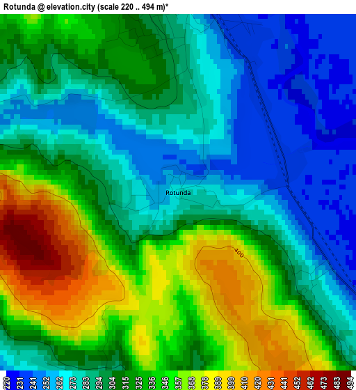 Rotunda elevation map