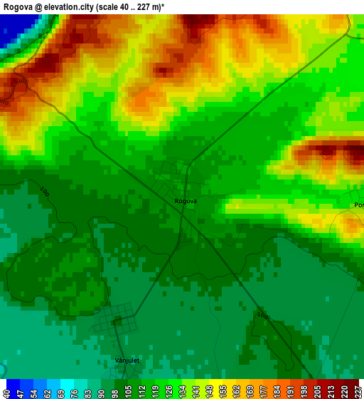 Rogova elevation map