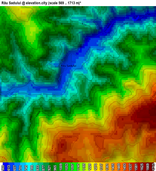 Râu Sadului elevation map