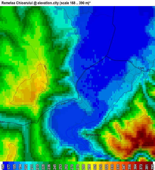 Remetea Chioarului elevation map