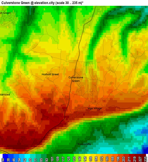 Culverstone Green elevation map