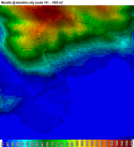 Muralto elevation map