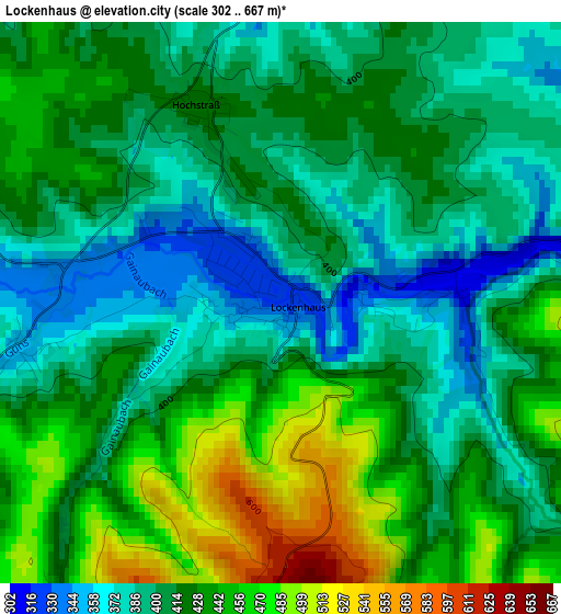 Lockenhaus elevation map