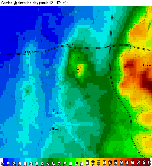 Carden elevation map