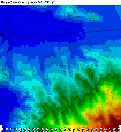 Racşa elevation map