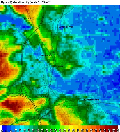 Byram elevation map