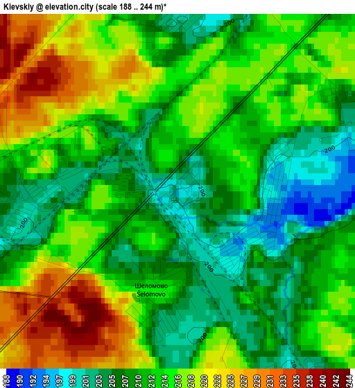 Kievskiy elevation map