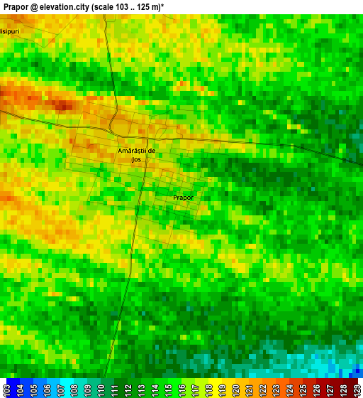 Prapor elevation map