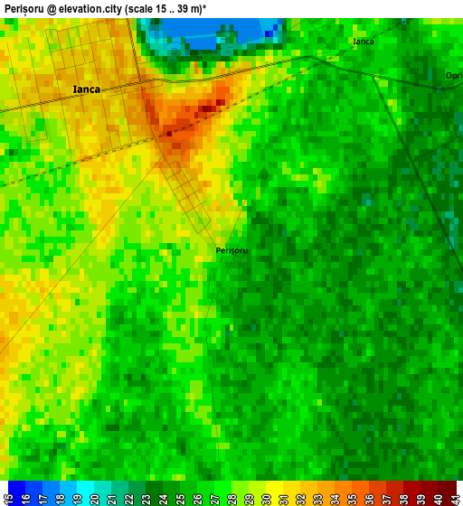 Perișoru elevation map