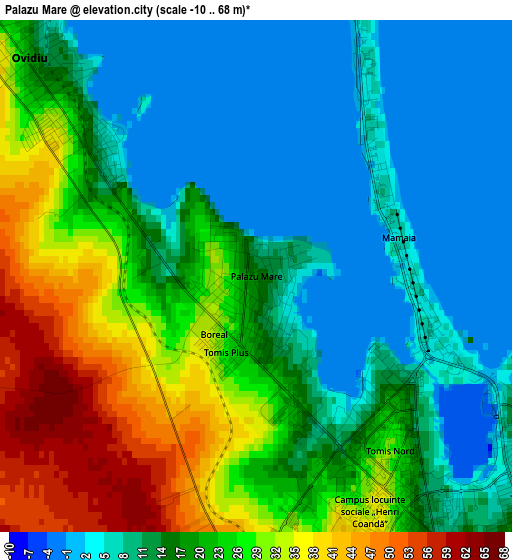 Palazu Mare elevation map