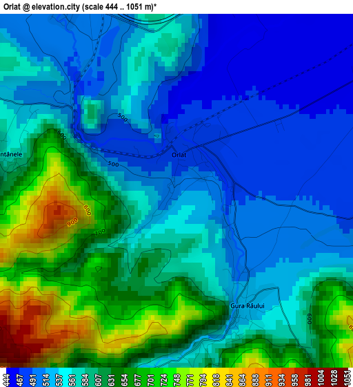 Orlat elevation map