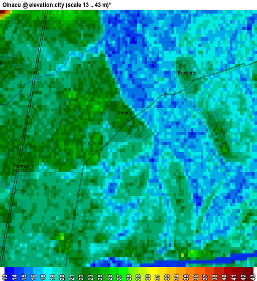 Oinacu elevation map