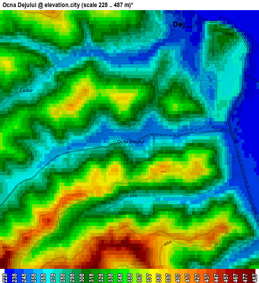 Ocna Dejului elevation map