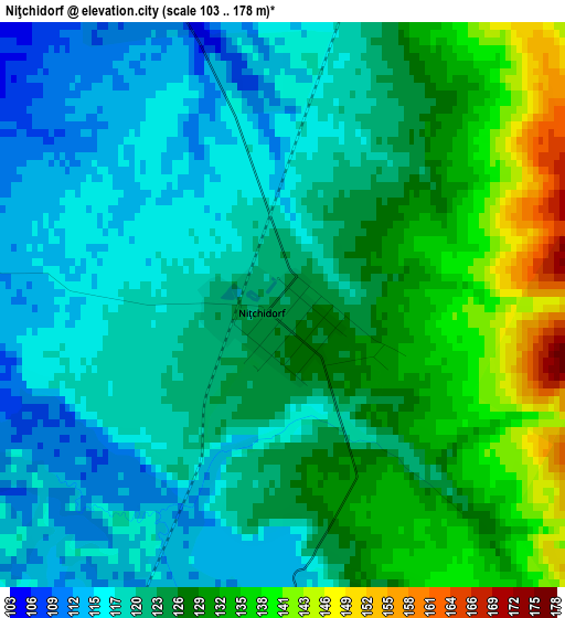 Niţchidorf elevation map