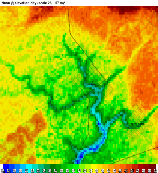 Nana elevation map