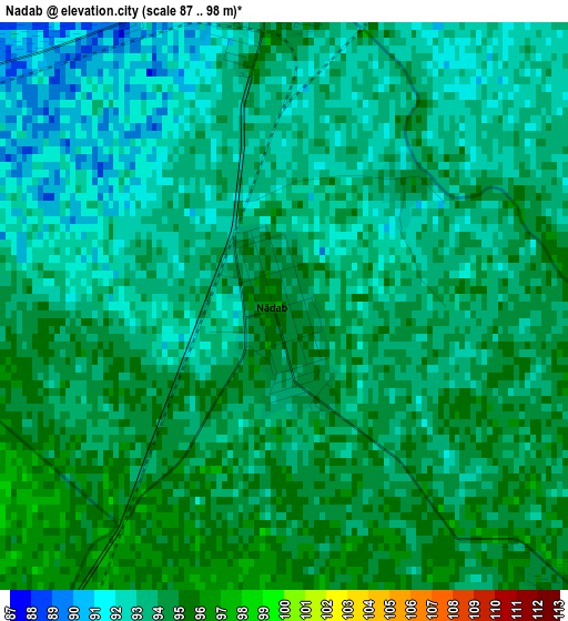 Nadab elevation map