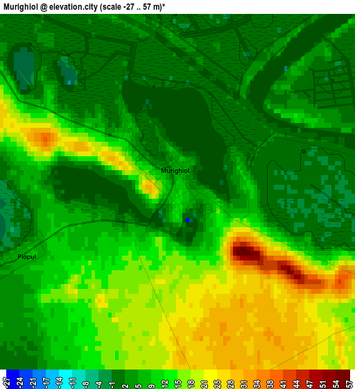 Murighiol elevation map