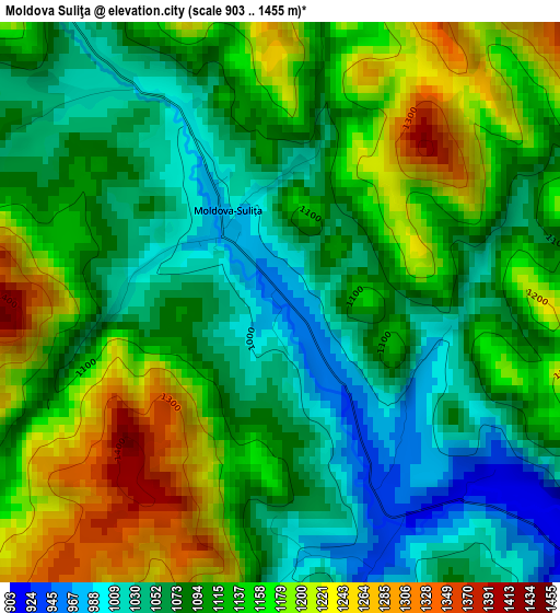 Moldova Suliţa elevation map