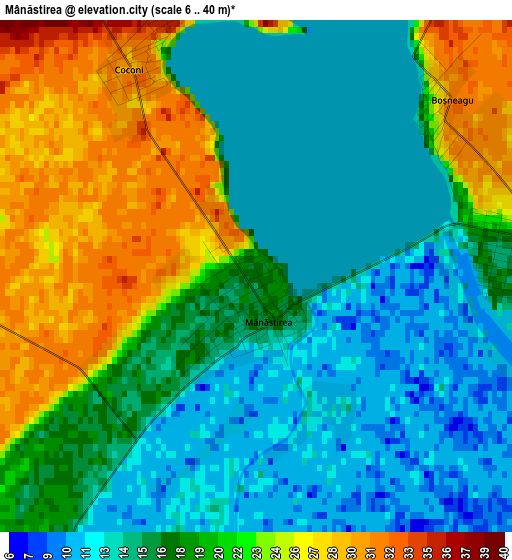 Mânăstirea elevation map