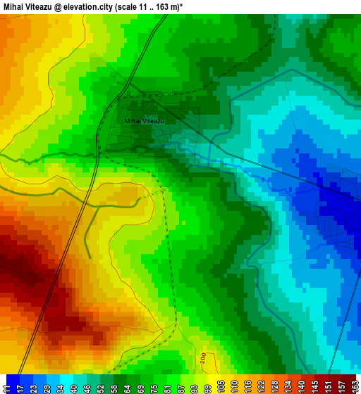 Mihai Viteazu elevation map