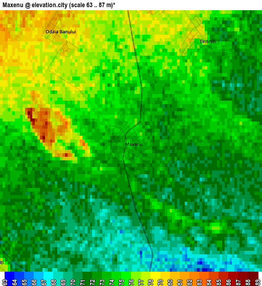 Maxenu elevation map