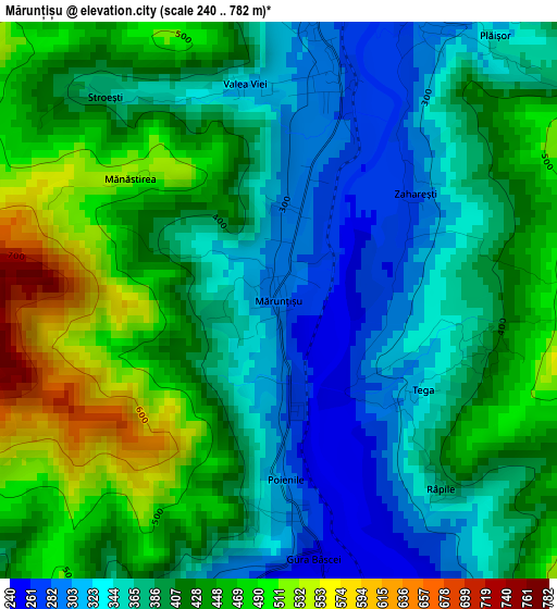 Mărunțișu elevation map