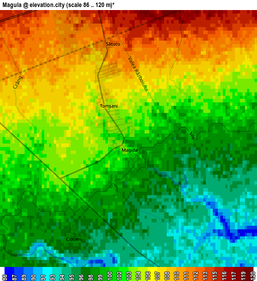 Magula elevation map