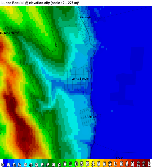 Lunca Banului elevation map