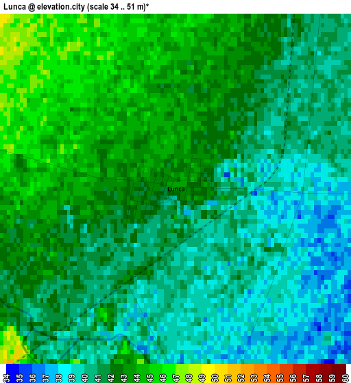 Lunca elevation map