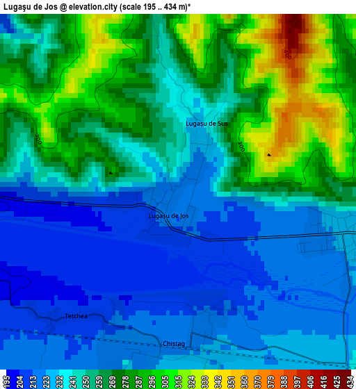 Lugaşu de Jos elevation map