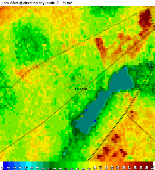 Lacu Sărat elevation map