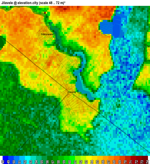 Jilavele elevation map