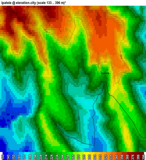 Ipatele elevation map