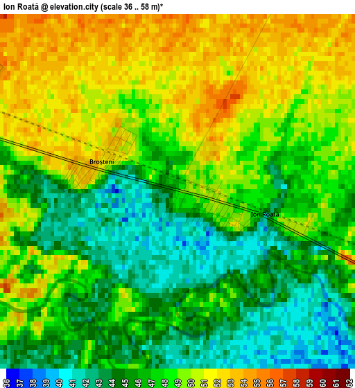 Ion Roată elevation map