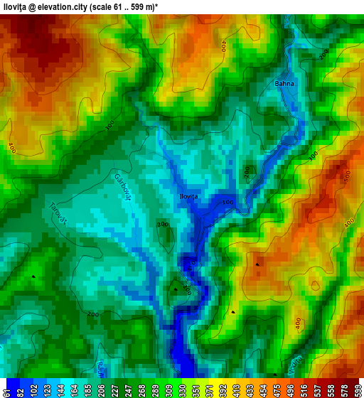 Iloviţa elevation map