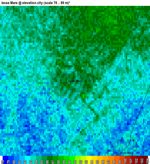 Iecea Mare elevation map