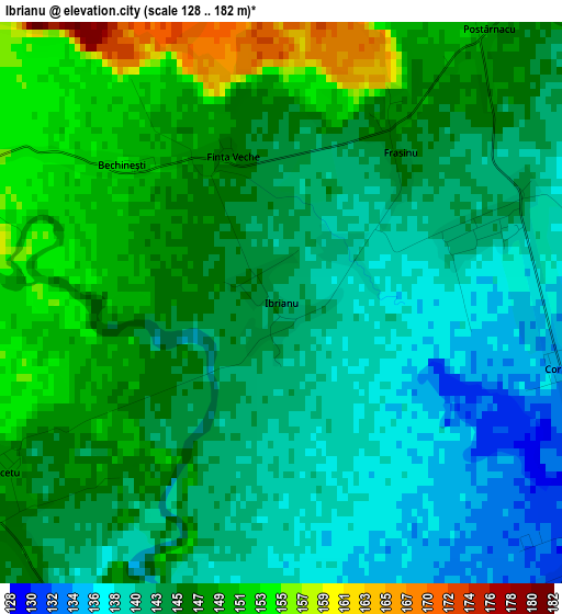 Ibrianu elevation map