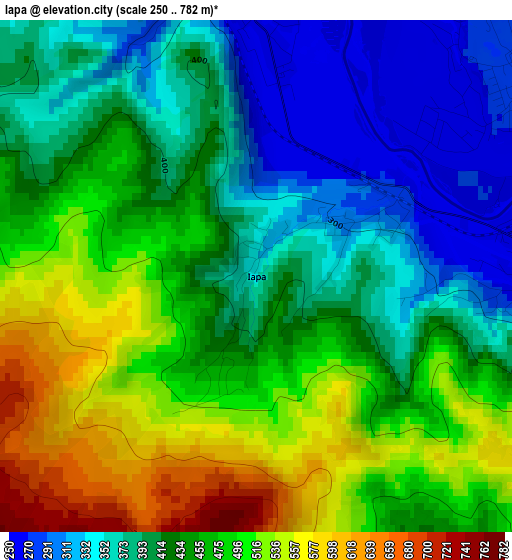 Iapa elevation map