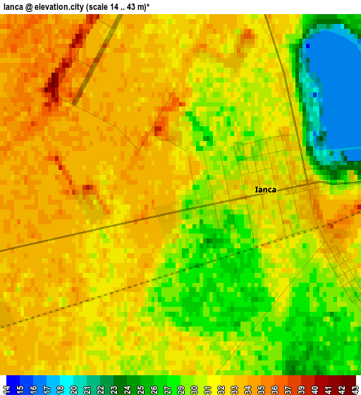 Ianca elevation map