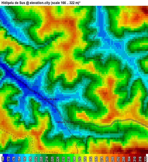 Hidişelu de Sus elevation map