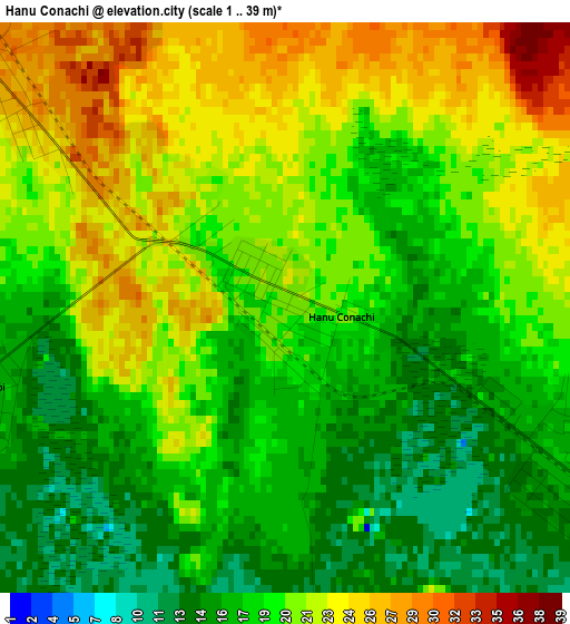 Hanu Conachi elevation map