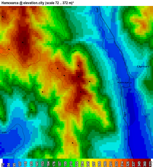 Hamcearca elevation map